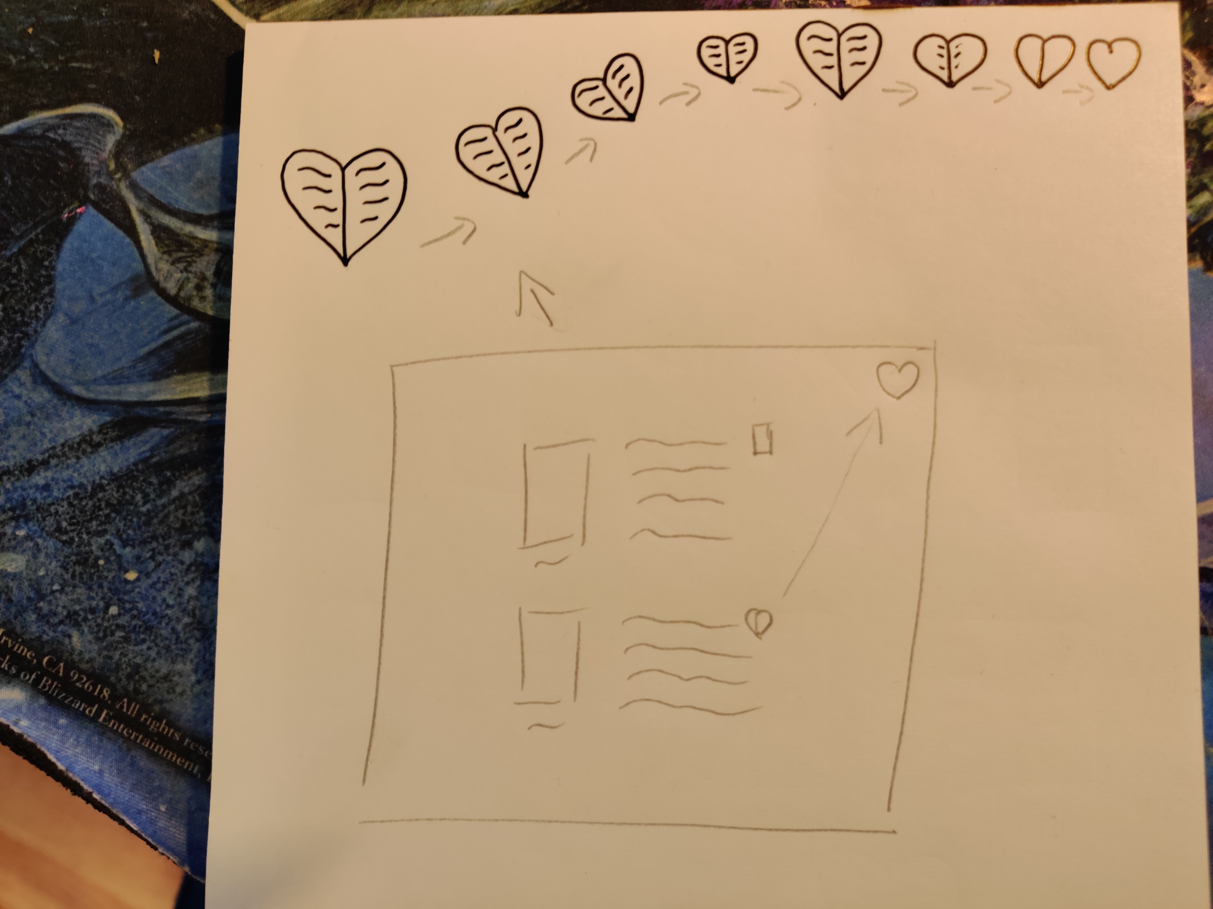 photo of the first sketches for the animation, made by Yara Prins.